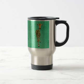 Taza agraciada del viaje de Pokadot de la jirafa
