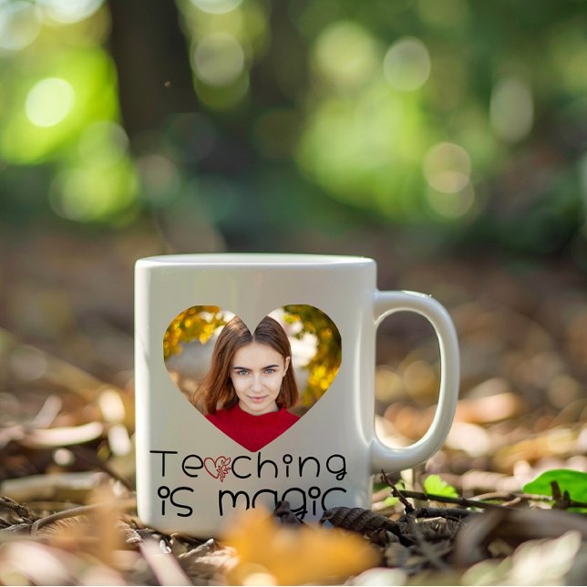 Taza Agradecer al profesor con foto personalizada (Subido por el creador)