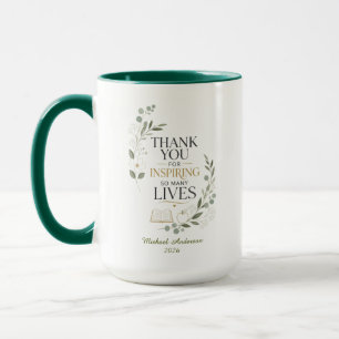 Taza Agradecer al profesor nombre personalizado jubilac