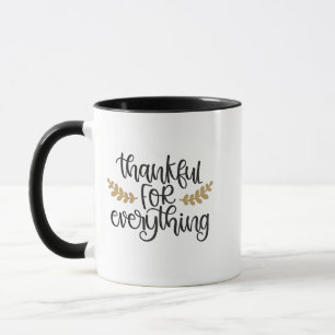 Taza Agradecimiento por todo Gracioso Día de Acción de