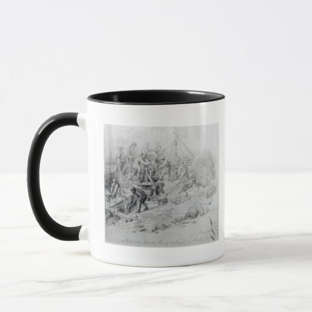 Taza Agrandamiento de las alcantarillas en Moorfields, (Izquierda)