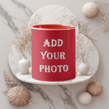 Agrega tu foto Romántico Rojo Recién Casados Perso