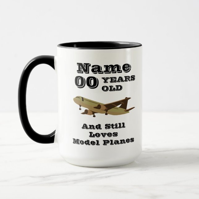 Taza Agregar nombre de edad Planes de modelo personaliz (Izquierda)