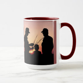 Taza Agricultores y atardecer