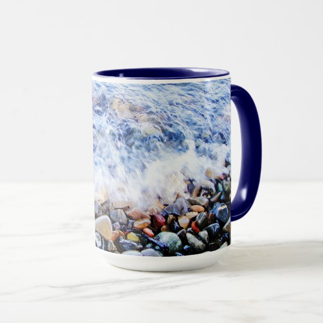 Taza Agua azul Guay ondulante (Anverso derecho)