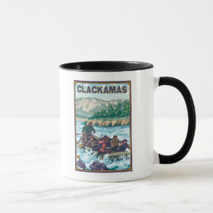 Taza Agua blanca que transporta en balsa - Clackamas,