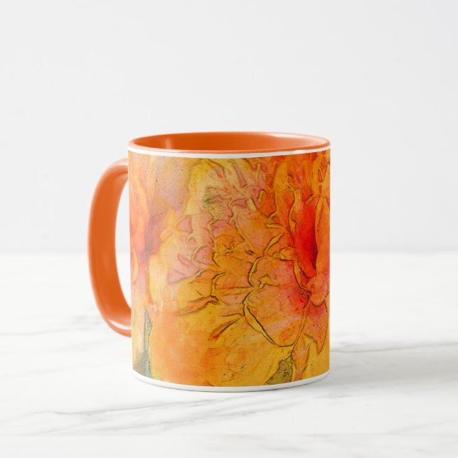 Taza Agua dorada de flores de mar (Anverso izquierdo)
