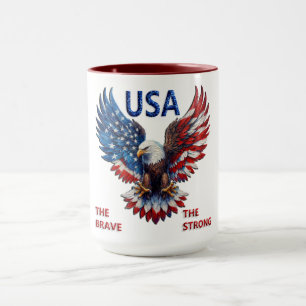 Taza Águila Americana Patriótica