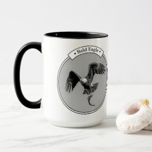 Taza Águila calva con pescado