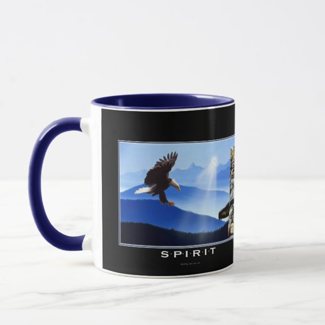Taza Águila calva y jarro de bebida del tótem-polo (Izquierda)