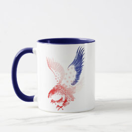 Taza Águila de la Bandera Americana Patriótica