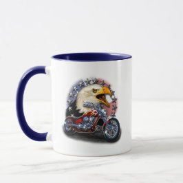 Taza Águila de motocicleta patriótica