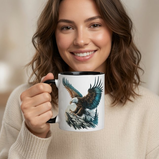 Taza Águila en Acuarela (Subido por el creador)