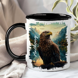 Taza Águila en el área montañosa