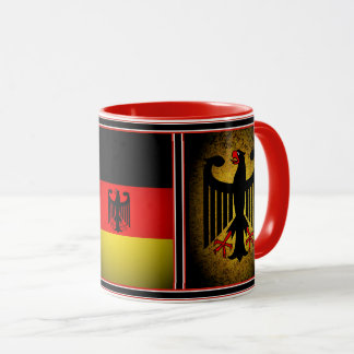 Taza Águila negra de la bandera alemana, Alemania 11oz