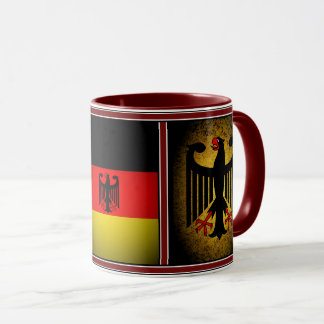 Taza Águila negra de la bandera alemana, Alemania 11oz