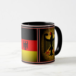 Taza Águila negra de la bandera alemana, Alemania 11oz