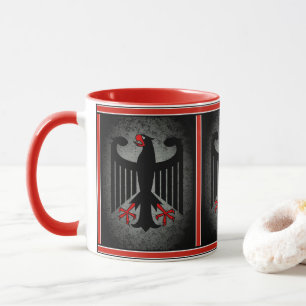 Taza Águila negra de la bandera alemana, Alemania 11oz