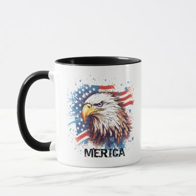 Taza Águila vintage americana (Izquierda)