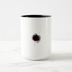 Taza Agujero de bala disparada