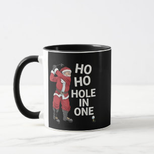 Taza Agujero en Uno Divertido Golf Navidad