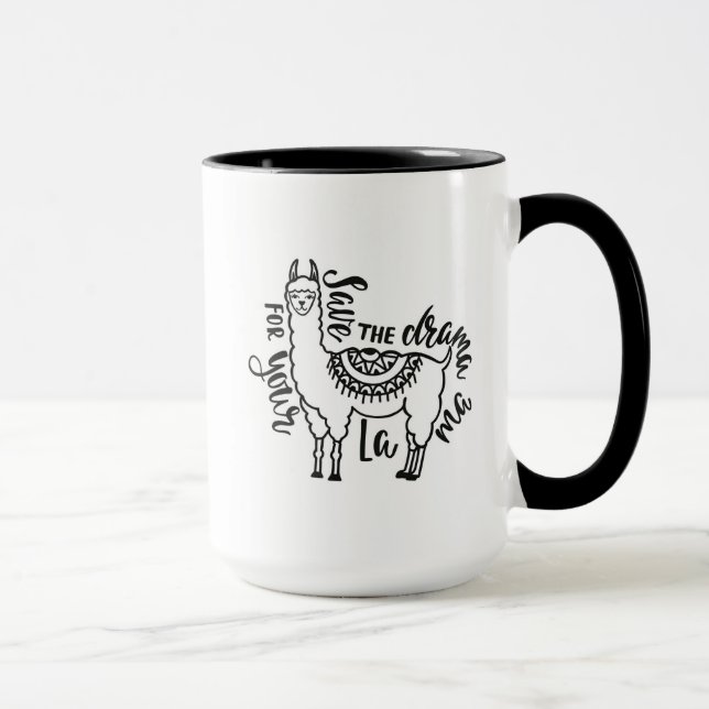 Taza Ahorre el drama para su llama (Derecha)