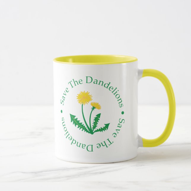 Taza Ahorre los dientes de león (Derecha)