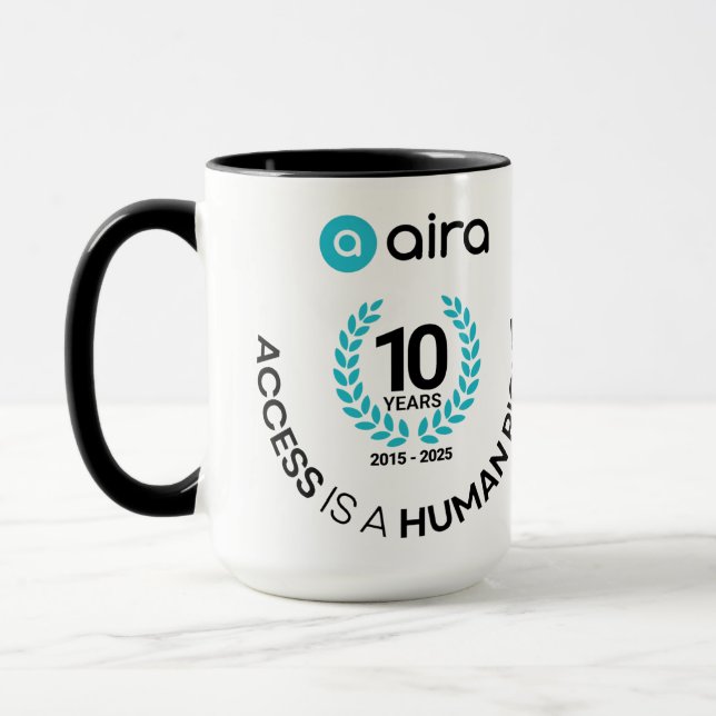 Taza Aira 10.º cumpleaños/aniversario Mug (Izquierda)