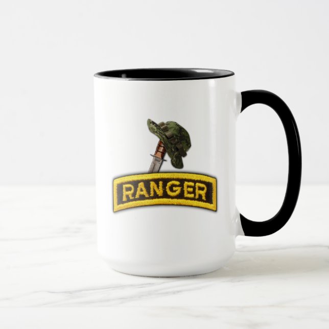 Taza Airborne Rangers Veterans Vets LRRP (Derecha)