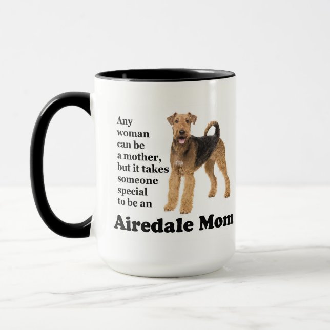 Taza Airedale Mom Mug (Izquierda)