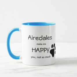 Taza Airedales me hacen feliz