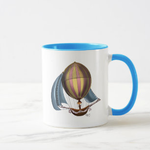 Taza AirShip con velas azules