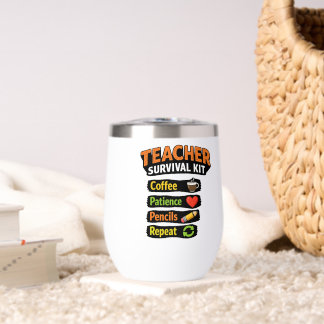 Taza aislada de vino Kit de supervivencia para mae