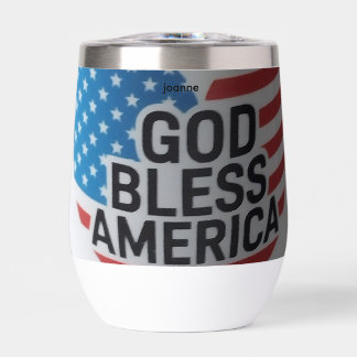 Taza aislada Dios Bendiga América
