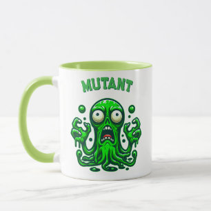 Taza Ajedaño espantoso Zombie - Monstruo verde neón