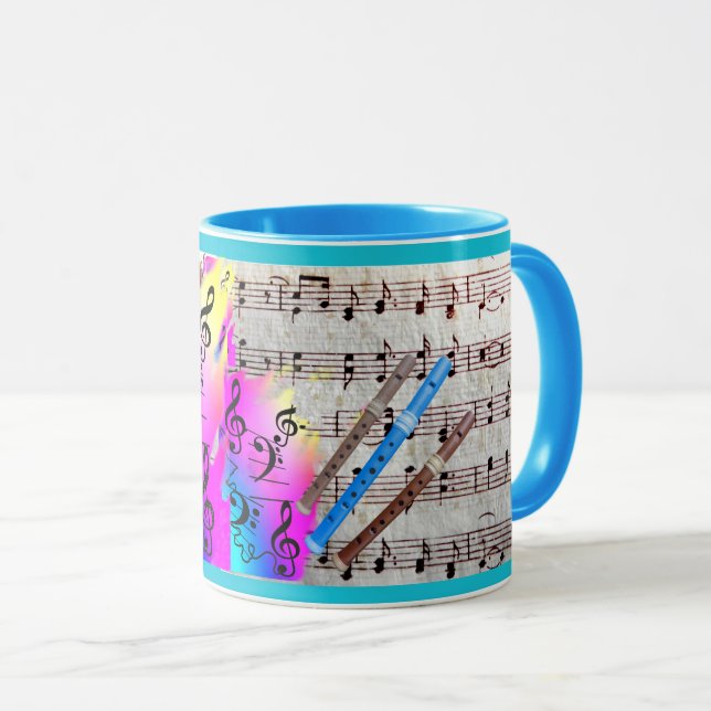 Taza Ajustar en torno a la música y las grabaciones (Anverso derecho)