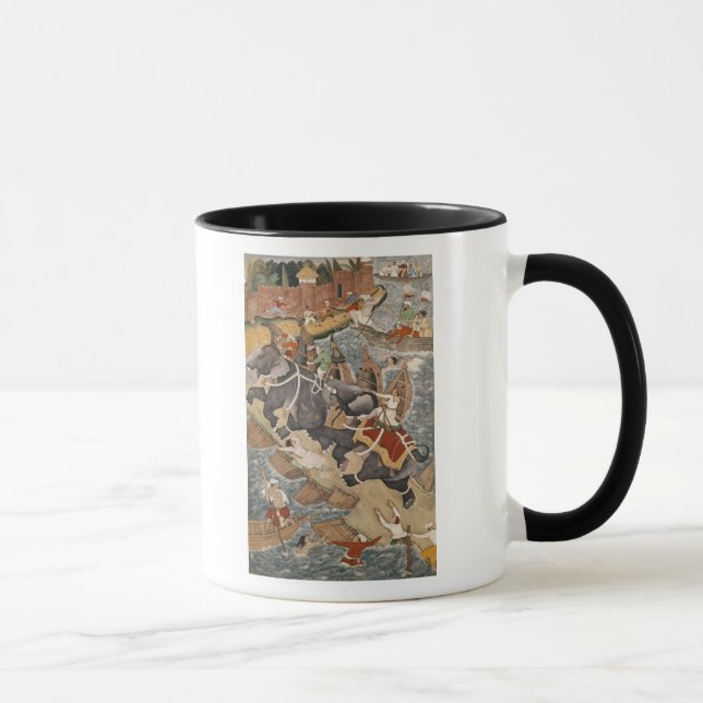 Taza Akbar domestica el elefante salvaje, Hawa'i (Derecha)