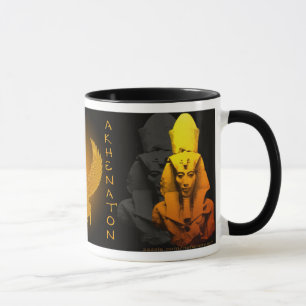 Taza Akhenaton y Nefertiti