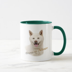 Taza Akita Brown Noser