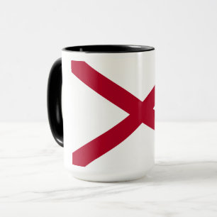Taza Alabama: bandera de la Cruz Carmesí de San Andrés
