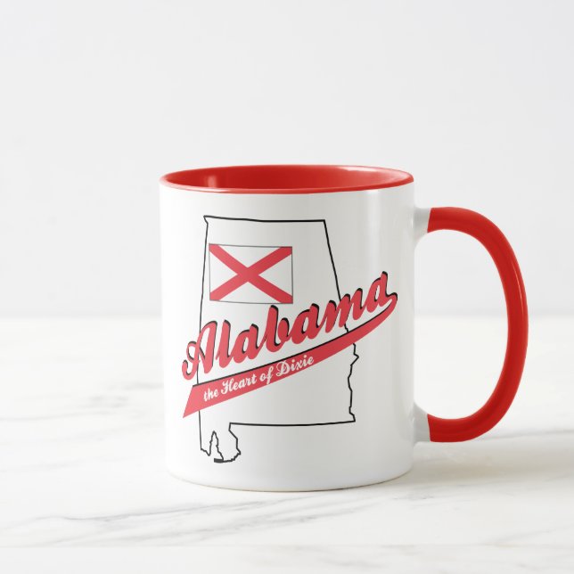 Taza Alabama Corazón de Dixie (Derecha)