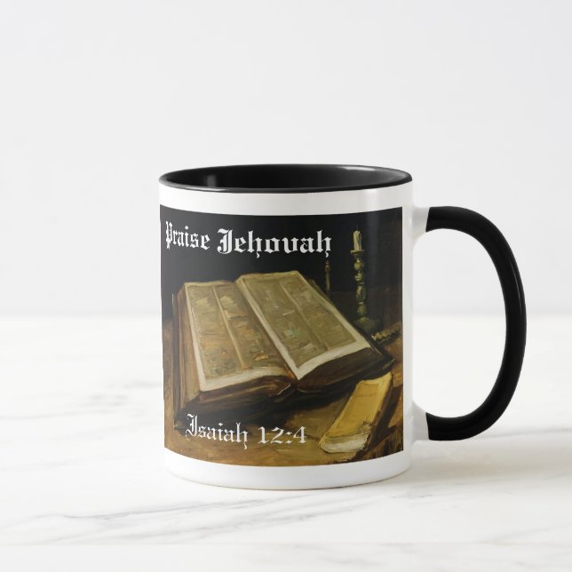 Taza Alabanza Jehová - la biblia Van Gogh (Derecha)