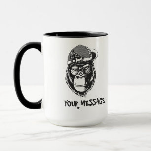 Taza Álamo gris negro y blanco