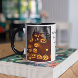 Taza Alarmante casa de Halloween embrujada