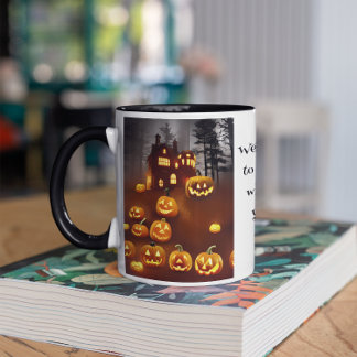 Taza Alarmante casa de Halloween embrujada