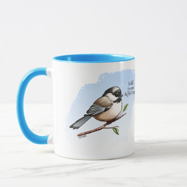 Taza ALAS CHICKADEE BUFFALO de Jeff Willis Art (Izquierda)