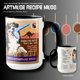 Taza ALAS DE BOOMERANG DE DOBRO Receta del Museo de Art