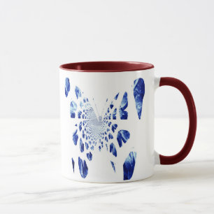 Taza Alas de mariposa azul