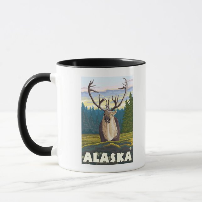 Taza Alaska Caribou en el viaje de la vida salvaje (Izquierda)