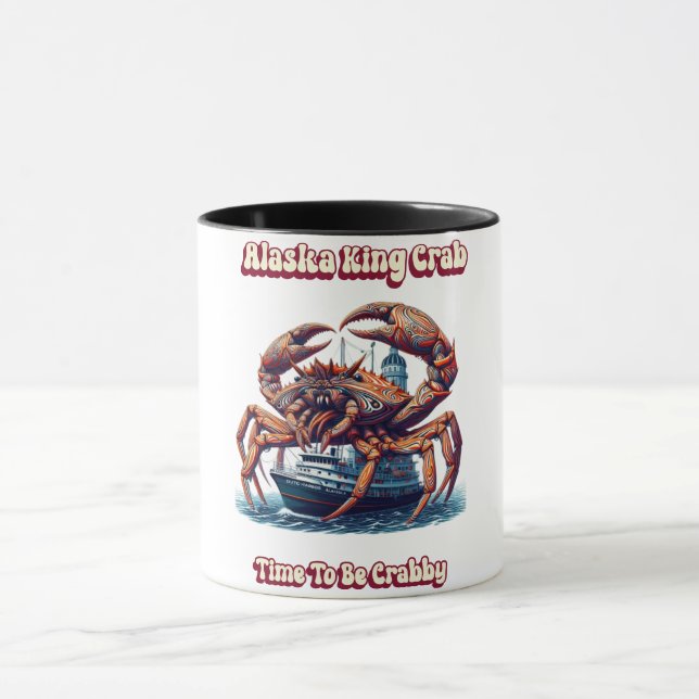 Taza Alaska King Crab Es Hora De Ser Crabis (Centro)